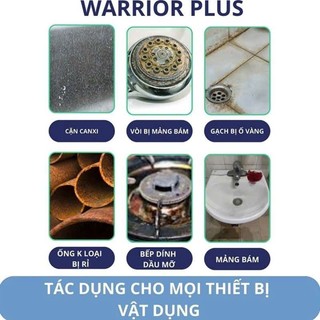 Chai Xịt Tẩy Rửa Đa Năng Warrior 500ml Công Nghệ Đức - Vệ Sinh Dầu Mỡ, Cặn Canxi Lâu Năm Nhà Bếp, Phòng Tắm Tặng Vòi Xịt