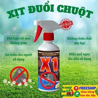 Chai Xịt Đuổi Chuột Châu Âu X1 - CARE 500ml - Dùng Xe Ôtô, Trong Nhà - Chiết Xuất Tự Nhiên An Toàn Cho Người Dùng