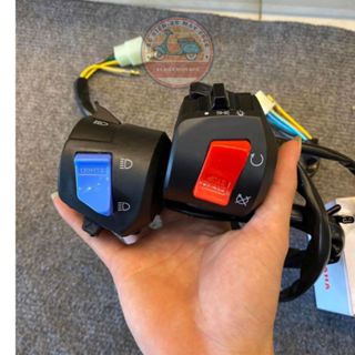  Cùm công tắc FZ - V2 gắn ghi đông xe máy xe điện với kiểu dáng hiện đại tích hợp nhiều chức năng 