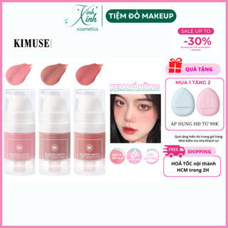  Má hồng dạng kem KIMUSE chống thấm nước và mồ hôi 6ml cho lớp nền căng bóng 