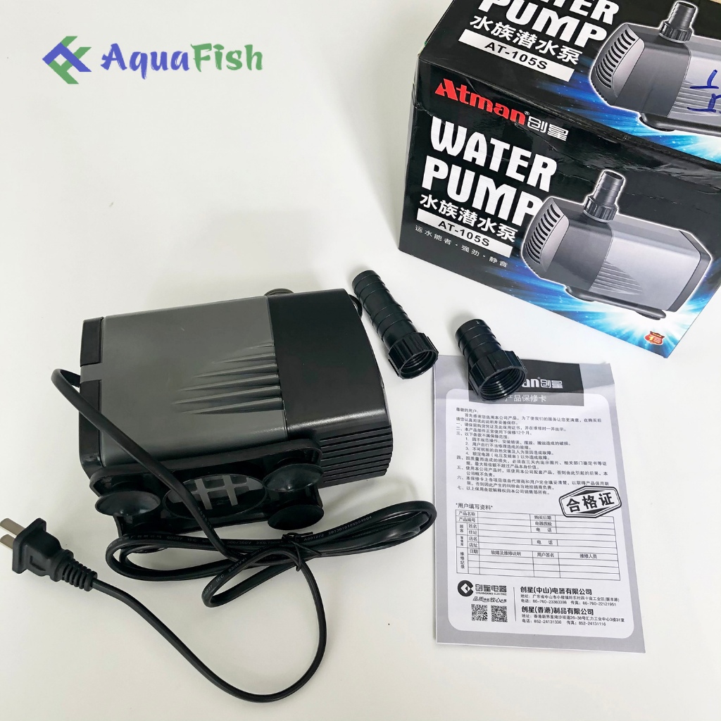 Máy Bơm Nước Cho Bể Cá Atman 104S đến 107S (máy bơm khỏe, tiết kiệm điện và êm ái)
