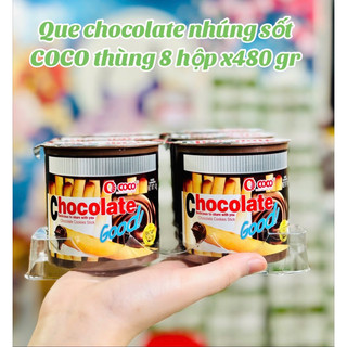 1 cốc que chocolate nhúng sốt coco