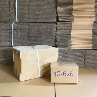 10x6x6 Combo 100 hộp carton đóng hàng Super Box hộp bìa đóng gói nhỏ tiết kiệm