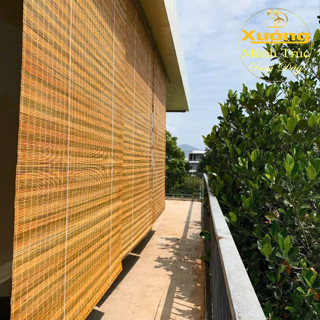 Mành Trúc Cật Vàng KT 2m x 2m/ 2,5m/ 3m Rèm Trúc Treo Cửa Mành Che Nắng Ban Công Ngoài Trời Mái Hiên