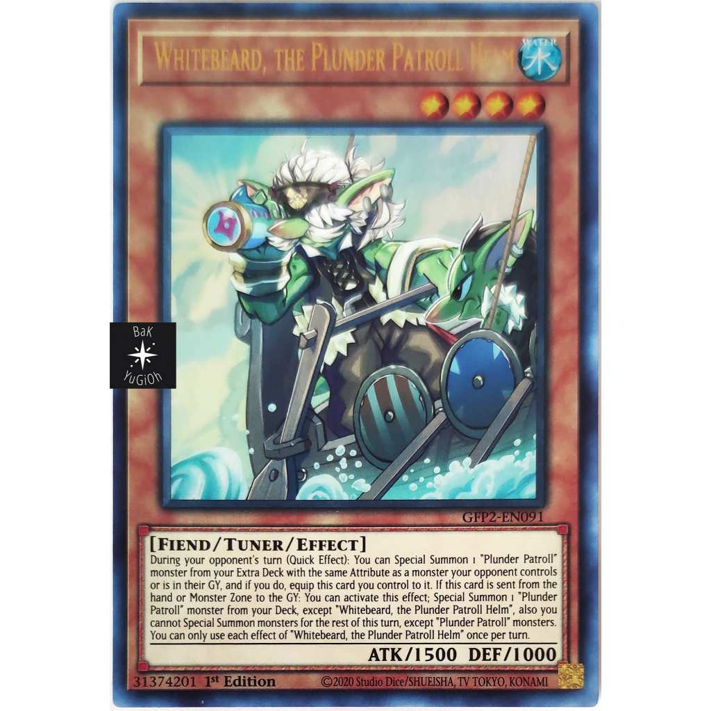 [BaK Yu-Gi-Oh] [Thẻ Bài Chính Hãng] Whitebeard, the Plunder Patroll Helm |EN| Ultra Rare