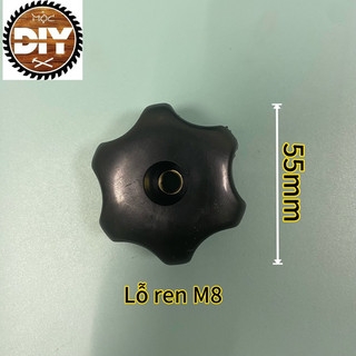 Núm vặn nhựa, lỗ ren M8-55mm (set 5 cái)