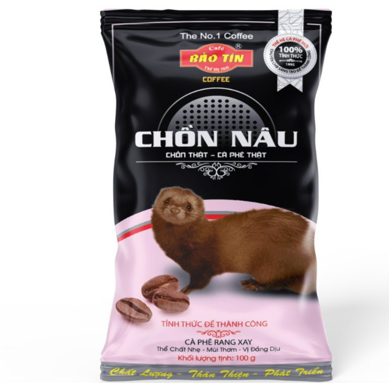 (100g) Cà Phê Chồn Nâu Bảo Tín