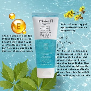 [ Sale xịn - Hàng chính hãng ] - SỮA RỬA MẶT BYPHASSE PURIFYING CLEANSING DẠNG GEL 200ML