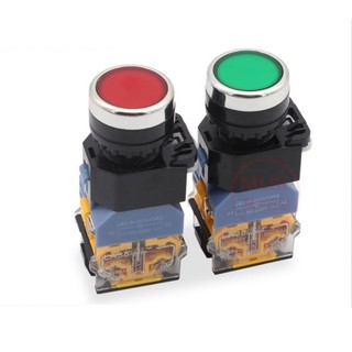 Nút ấn nhả có đèn LA38-11D- 220V phi 22mm