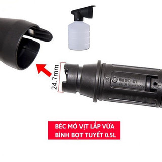 Súng rửa xe cao áp dài 60cm chân ren 22