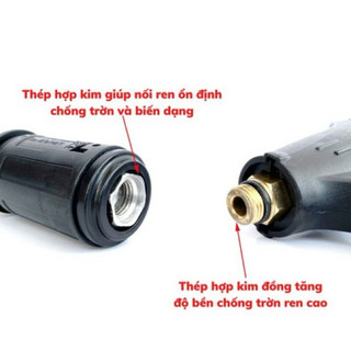 Súng rửa xe cao áp dài 60cm chân ren 22