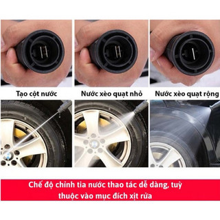 Súng rửa xe cao áp dài 60cm chân ren 22