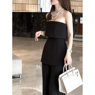 SET ÁO CÚP NGỰC MIX QUẦN DÀI ỐNG RỘNG SIÊU SANG CHẤT VẢI CHÉO Ý  KHÔNG NHĂN ĐỦ SIZE PHONG CÁCH SANG CHẢNH