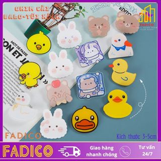 Sỉ Ghim cài balo túi xách,Sticker cài áo, túi xách balo hình VỊT CON  dễ thương,KT 3-5cm nhựa acrylic-FADICO