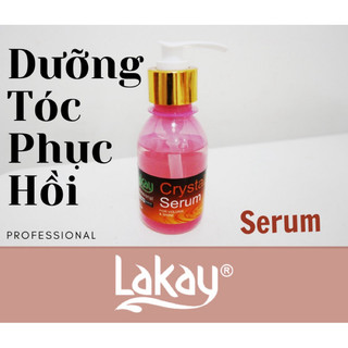 Serum dưỡng tóc phục hồi Lakay 130ml chai Hồng cung cấp dưỡng chất vào từng sợi tóc làm bóg mượt tóc