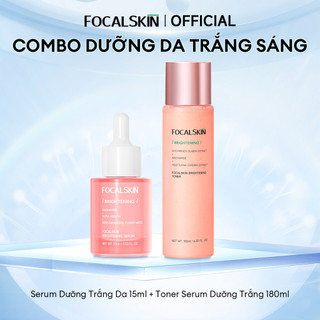 Toner Serum + Serum + Kem Dưỡng Trắng Da FOCALSKIN Vitamin C + Niacinamide B3 + Alpha Arbutin Giảm Thâm Mụn Và Nám
