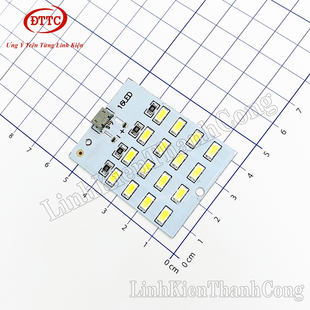 Bộ 2 Chiếc Module LED 16 Bóng Siêu Sáng Nguồn Micro USB
