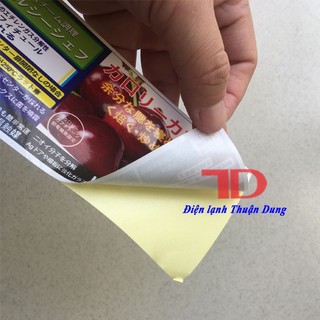 Tem dán trang trí Tủ Lạnh nội địa Nhật  24x7cm MS03