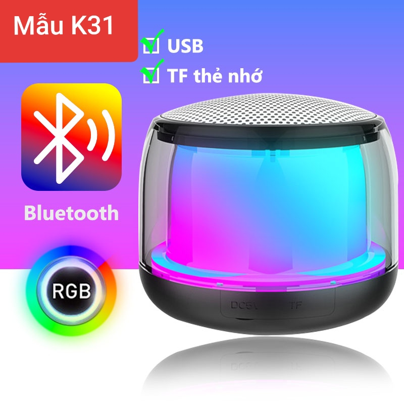 Loa bluetooth có đèn LED RGB nhiều màu