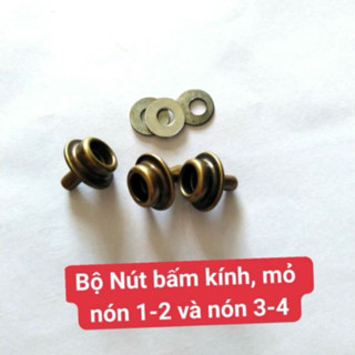 Bộ 3 Nút Bấm Lắp Kính Nón Bảo Hiểm, Lắp Mỏ Nón