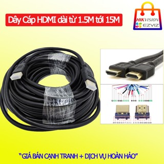 Dây Cáp HDMI tròn loại tốt 15m/10m/5m/3m/1.5m chuẩn hình ảnh 2k, 3D, Ultra HD
