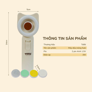Máy dũa móng tay Moaz BéBé / Tobé
