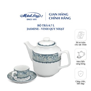 Bộ Ấm Trà Sứ Minh Long - Jasmine - Vinh Quy Nhạt