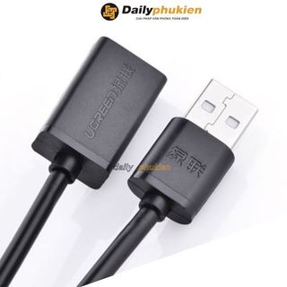Cáp USB 2.0 nối dài 2m Ugreen 10316 , Dây nối dài USB 1 đầu đực 1 đầu cái dài 2m xịn dailyphukien