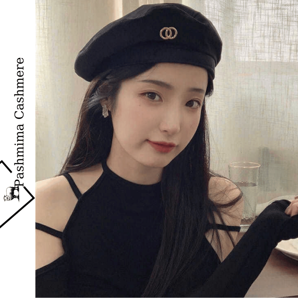Mũ nồi Beret cao cấp, bảo vệ đầu, Nón nồi giữ ấm mùa đông nữ phong cách Vintage thời trang BRT08