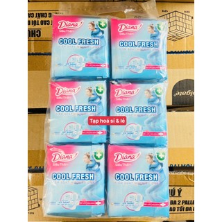 6 gói Diana Siêu Thấm Cool Fresh Siêu Mỏng Cánh (gói 8 miếng)