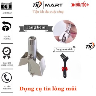 Dụng cụ cắt tỉa lông mũi chất liệu thép không gỉ siêu bền, kèm hộp đựng và chổi vệ sinh