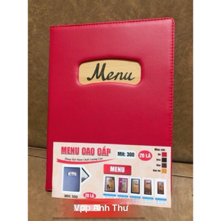CUỐN BÌA MENU LÁ A4( 23x32CM)