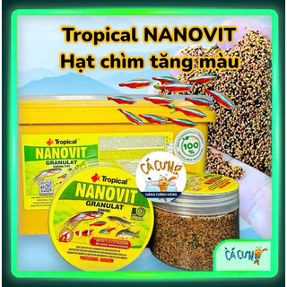 Tropical NANOVIT Granulat - Thức ăn kích màu cao cấp cho cá cảnh thủy sinh nhiệt đới (Hàng Công Ty)