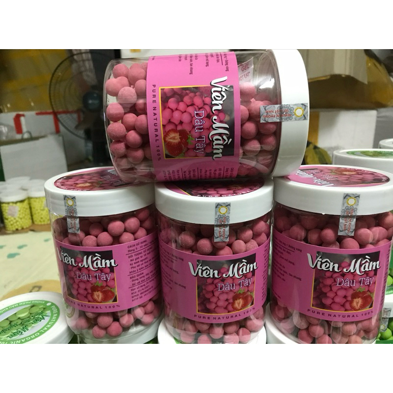 viên mầm dâu tây ( hũ 500g )