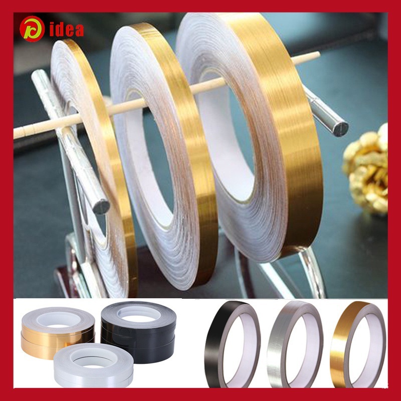[HỎA TỐC] Cuộn chỉ dán viền trang trí nội thất Màu Vàng -Bạc -Vàng Bóng đủ size 0.5cm-1cm-2cm dài