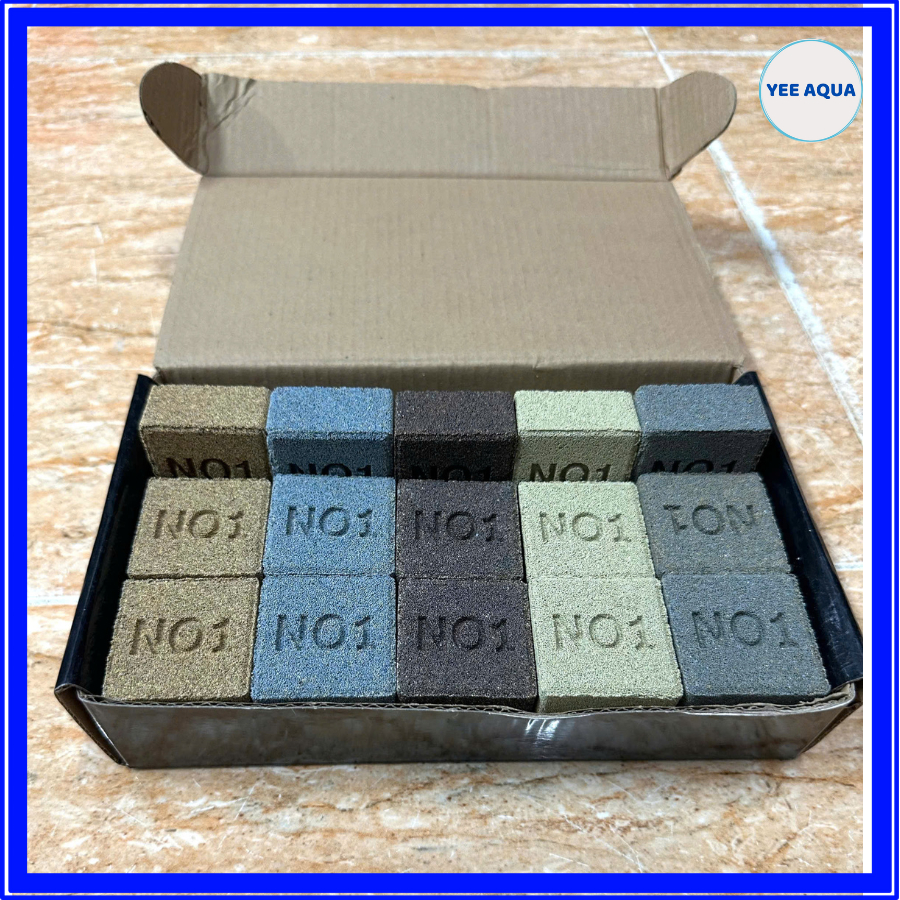 Hộp (30 viên) Sứ GẠCH VUÔNG Nano NO.1 (size nhỏ) - Vật Liệu Lọc Cao Cấp cho Bể Thủy Sinh, Bể Cá Cảnh