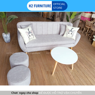   FreeshipHN  Ghế Sofa Stripe H2 Furniture chất liệu vải nỉ đệm có khóa kéo tháo ra bảo hành 12 tháng 