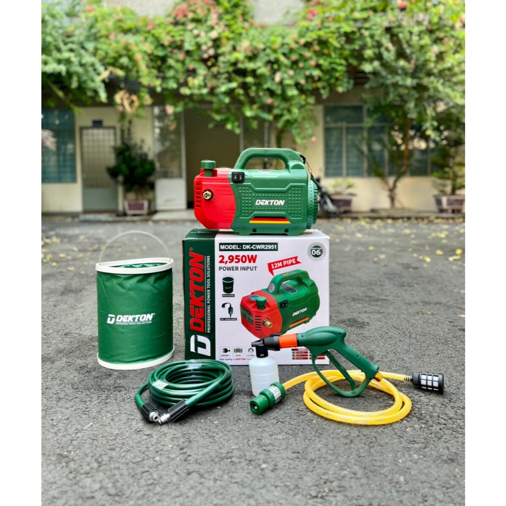 Máy Rửa Xe Chỉnh Áp Chống Giật Dekton DK-CWR2951