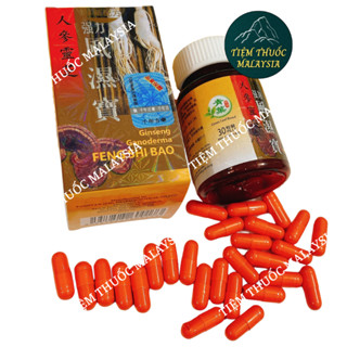 Nhân Sâm Linh Chi Cư.ờng Lực Phong Thấp Bảo Malaysia 30 viên