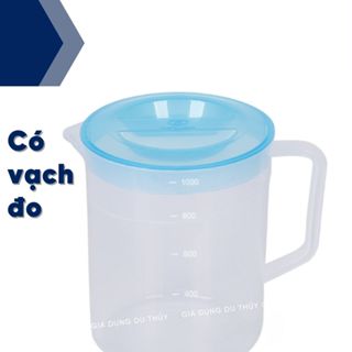  Ca nhựa trong có chia vạch đo dung tích dùng đựng nước trà đá nhiều size 1000ml-1500ml-2000ml-2500ml - CA HƯỚNG DƯƠNG TL 