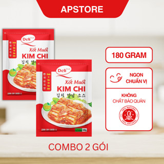 COMBO 2 gói Gia Vị Hoàn Chỉnh Xốt Muối Kim Chi Deli Foods 180g/gói.