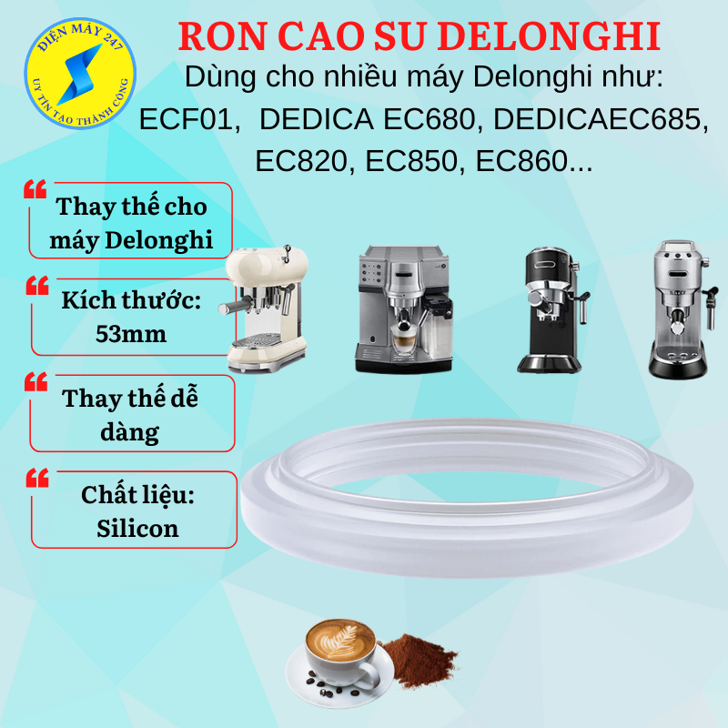 Ron cao su máy pha cà phê Delonghi EC680/EC685/EC820/EC850/EC860