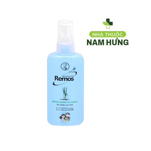 Xịt Xua Muỗi Remos Hương Sả Chanh 70ml