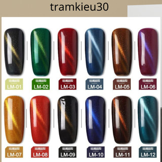 Sơn gel mắt mèo AS chai đen 15ml tramkieu30