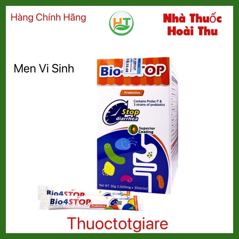 Men vi sinh Bio4Stop ( dạng bột) / Hộp 30 gói