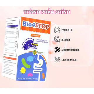 Men vi sinh Bio4Stop ( dạng bột) / Hộp 30 gói