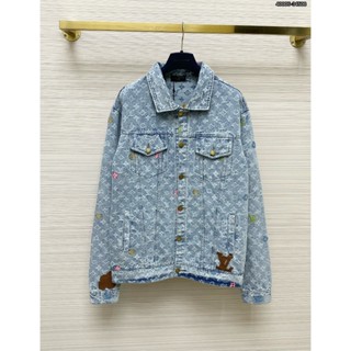  Áo khoác Nam LV họa tiết phong cách trẻ trung chất bò form chuẩn 