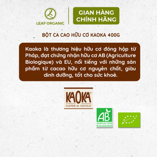 Bột Ca cao hữu cơ Kaoka 400g - Pháp