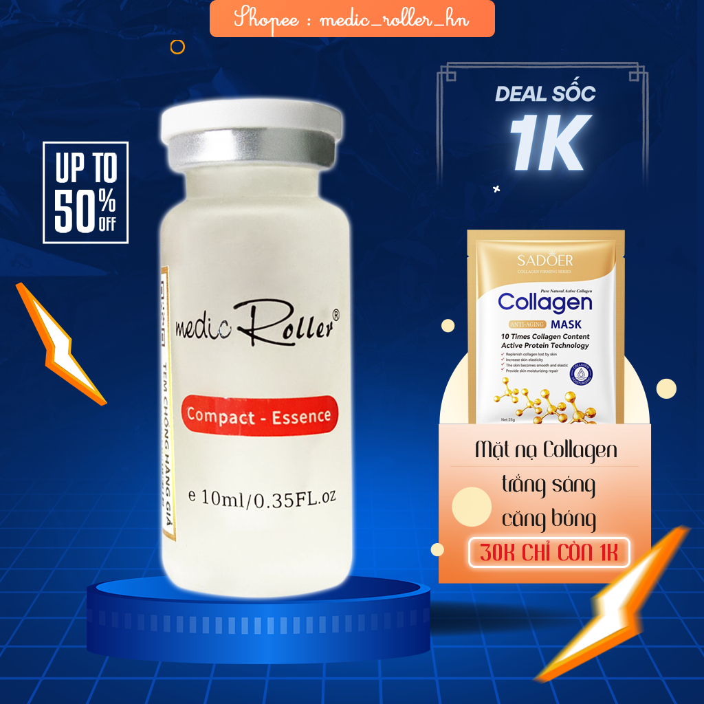 Serum mụn medic roller compact 10ml thụy sĩ
