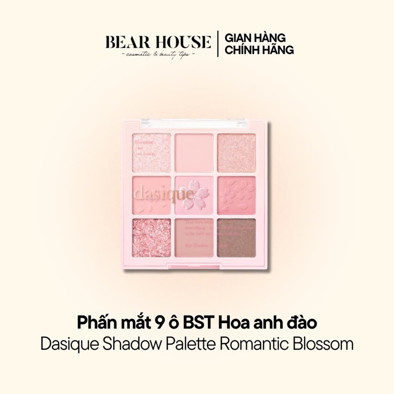 Bảng Phấn Mắt 9 Màu DASIQUE Romantic Blossom